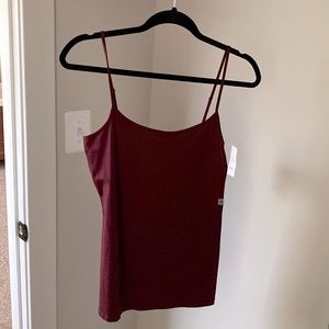 Loft • Burgundy Camisole Tank Top